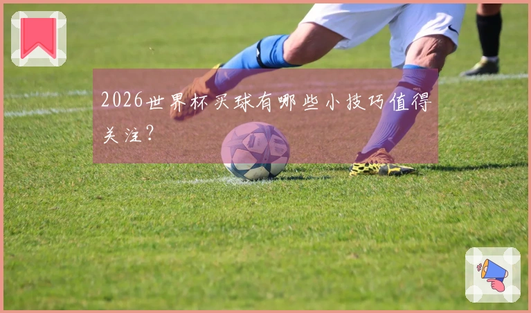 2026世界杯买球有哪些小技巧值得关注？